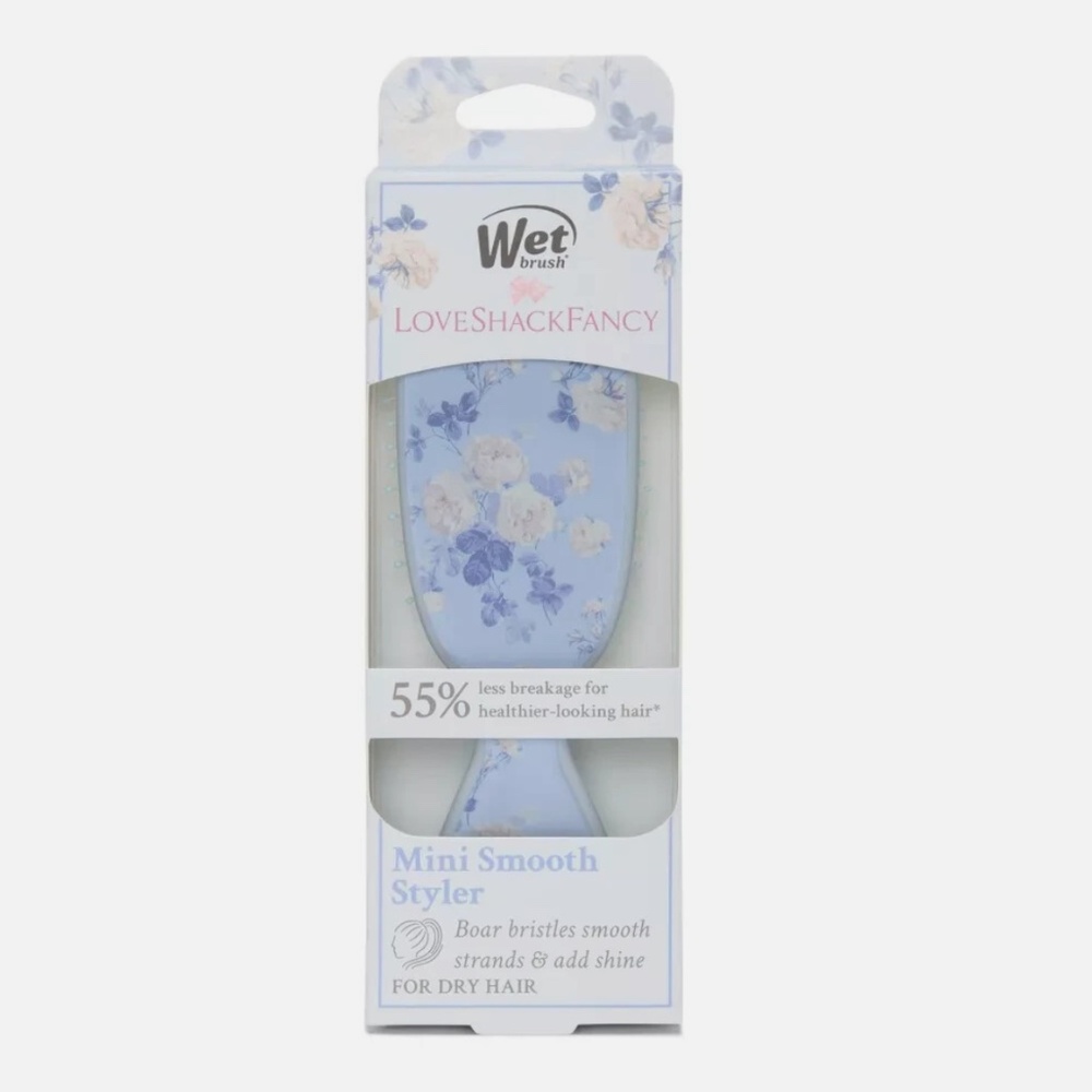 Wet Brush x LoveShackFancy Mini Shine Detangling Hair Brush Everblooming Rosette